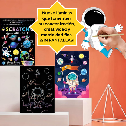 Láminas de Dibujo Infantil para Rascar y Descubrir