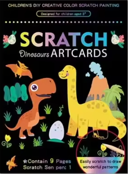 Láminas de Dibujo Infantil para Rascar y Descubrir