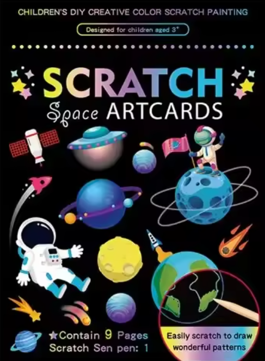 Láminas de Dibujo Infantil para Rascar y Descubrir