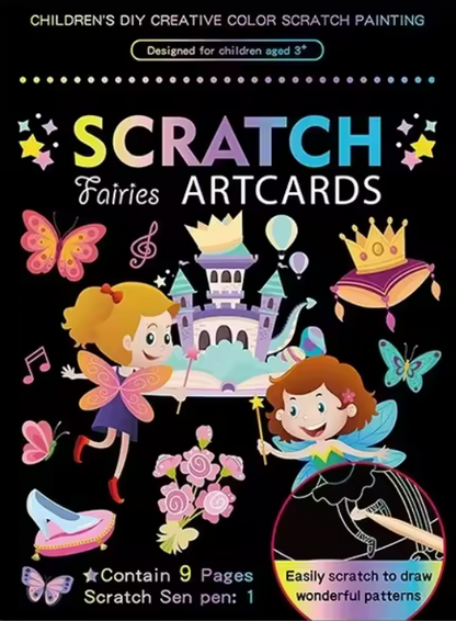 Láminas de Dibujo Infantil para Rascar y Descubrir