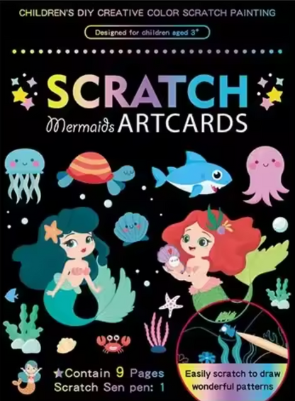 Láminas de Dibujo Infantil para Rascar y Descubrir